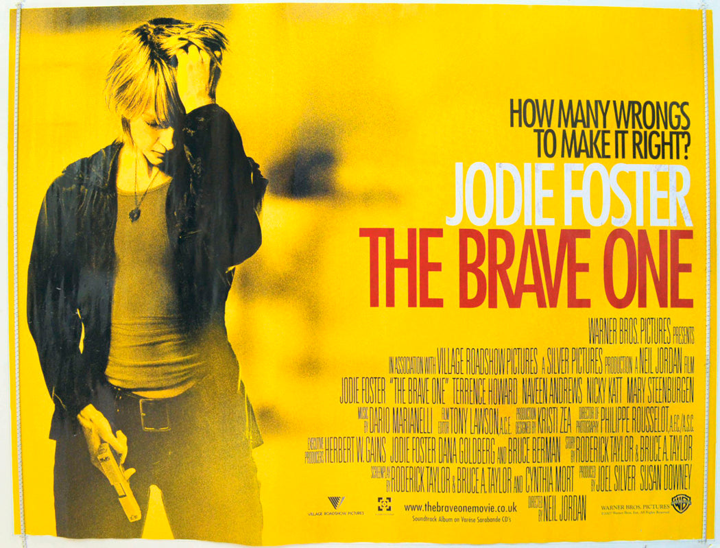 The Brave One Original British Quad Poster - Film Poster - Movie Poster 