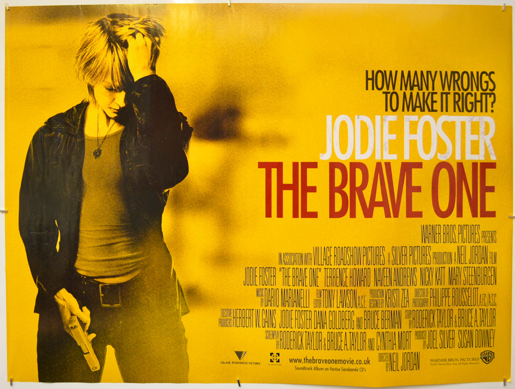 The Brave One  Original Quad Poster - Film Poster - Movie Poster