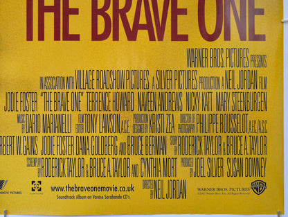 THE BRAVE ONE (Bottom Right) Cinema Quad Movie Poster 