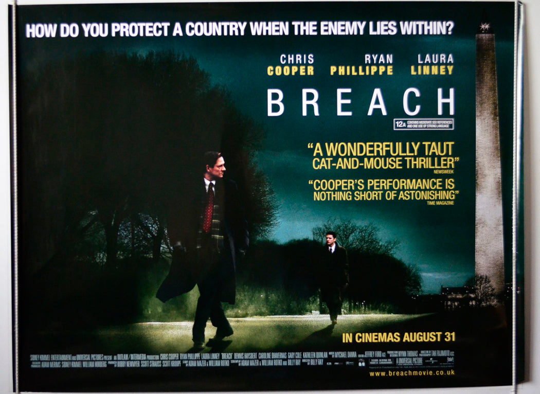 Breach Original British Quad Poster - Movie Poster