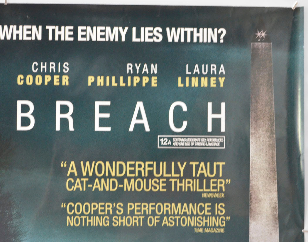 BREACH (Top Right) Cinema Quad Movie Poster 