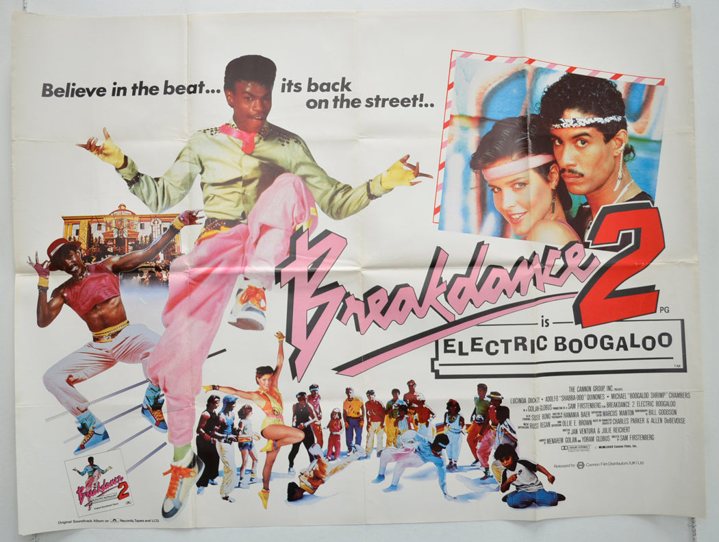 Breakdance 2 - Electric Boogaloo  (a.k.a. Breakin' 2 - Electric Boogaloo)   Original Quad Poster - Film Poster - Movie Poster  