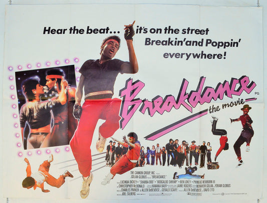 Breakdance : The Movie  Original British Quad Poster - Film Poster - Movie Poster