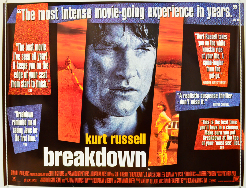 Breakdown  Original British Quad Poster - Film Poster - Movie Poster 