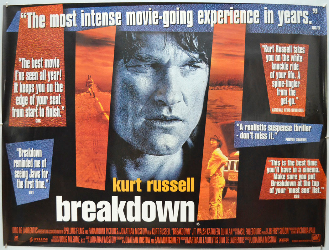 Breakdown Original Quad Poster - Film Poster - Movie Poster