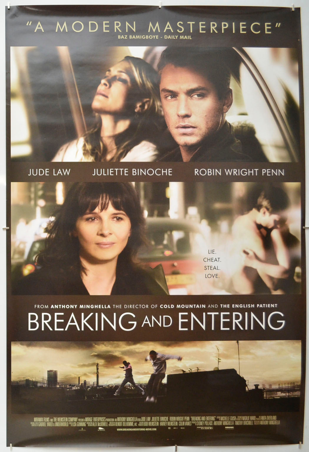 Breaking And Entering Original One Sheet Poster - Film Poster - Movie Poster