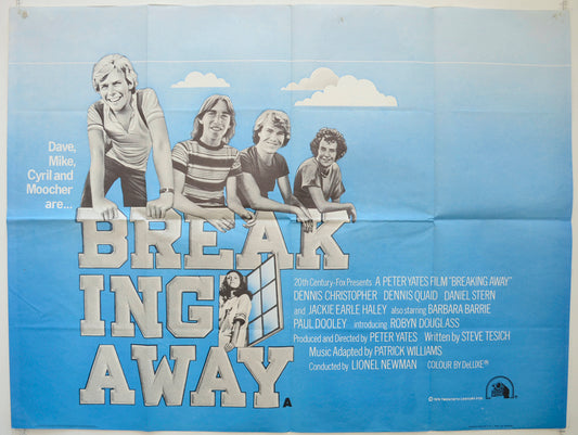 Breaking Away  Original British Quad Poster - Film Poster - Movie Poster 