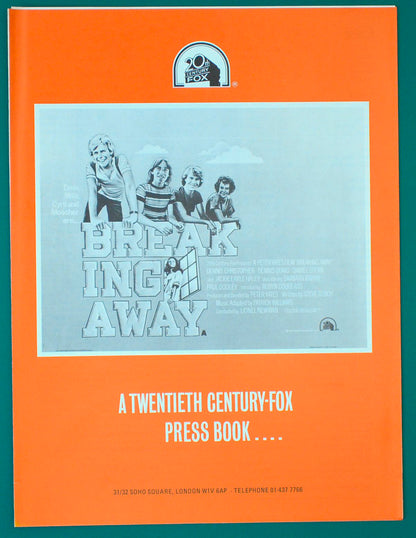 Breaking Away    Original 6 Page Cinema Exhibitor's Campaign Press Book  + Synopsis / Credits Booklet    