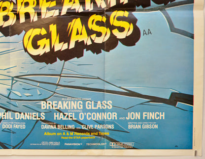 BREAKING GLASS (Bottom Right) Cinema Quad Movie Poster 