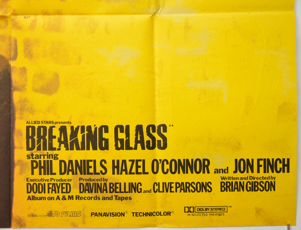 BREAKING GLASS (Bottom Right) Cinema Quad Movie Poster 