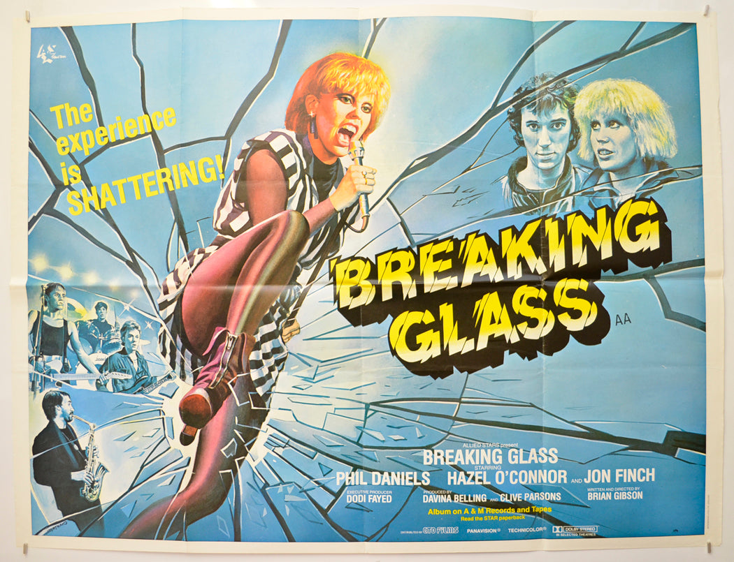 Breaking Glass (Chantrell Art Version) Original Quad Poster - Film Poster - Movie Poster