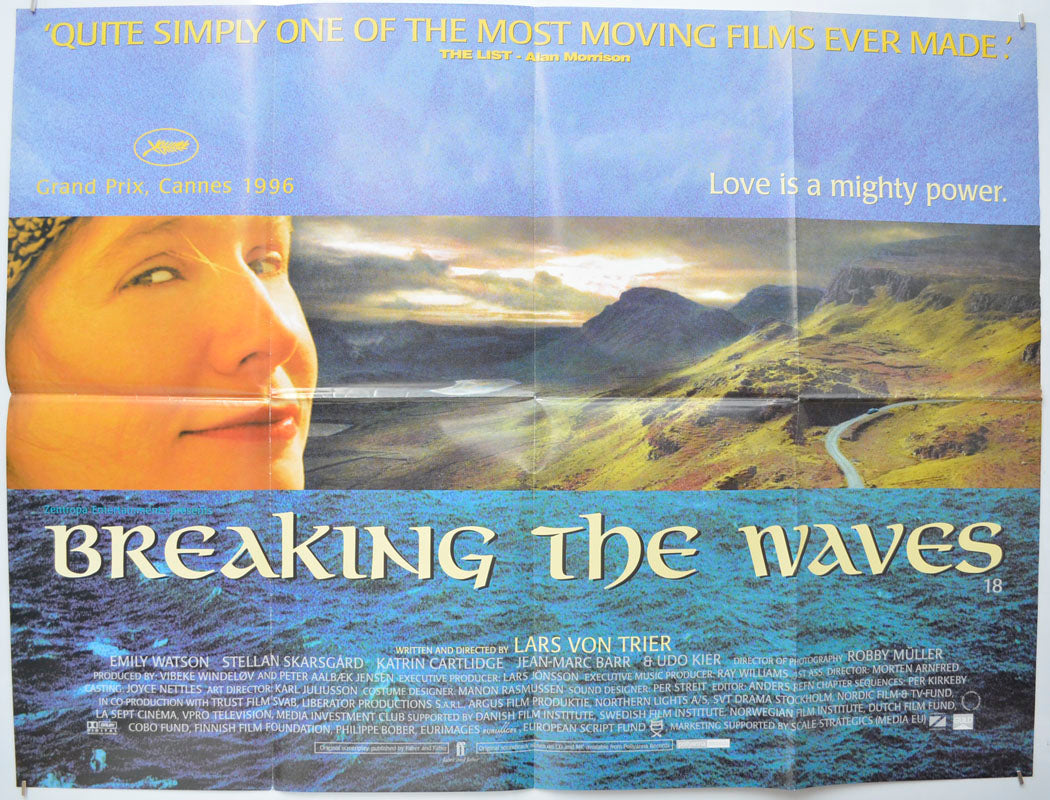 Breaking The Waves Original Quad Poster - Film Poster - Movie Poster