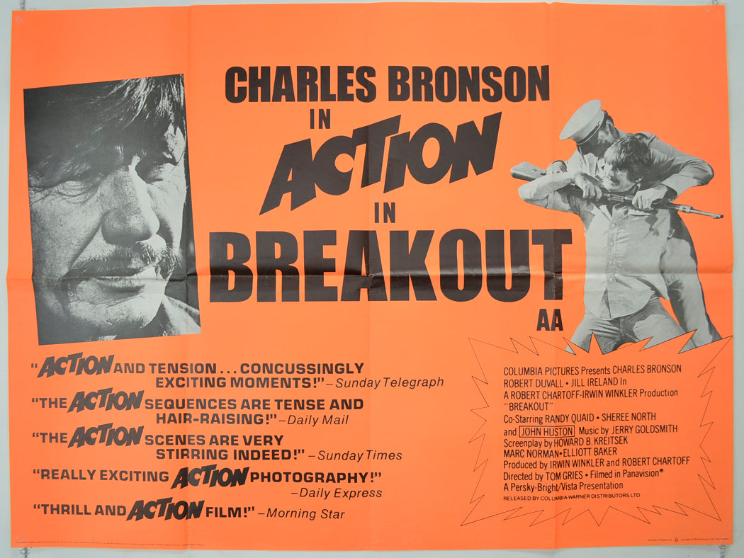 “Breakout” Original Quad Poster - Film Poster - Movie Poster – pastposters