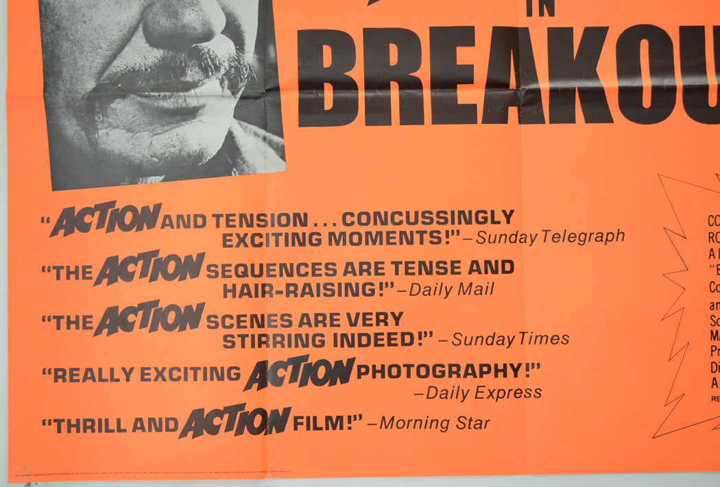 BREAKOUT (Bottom Left) Cinema Quad Movie Poster 