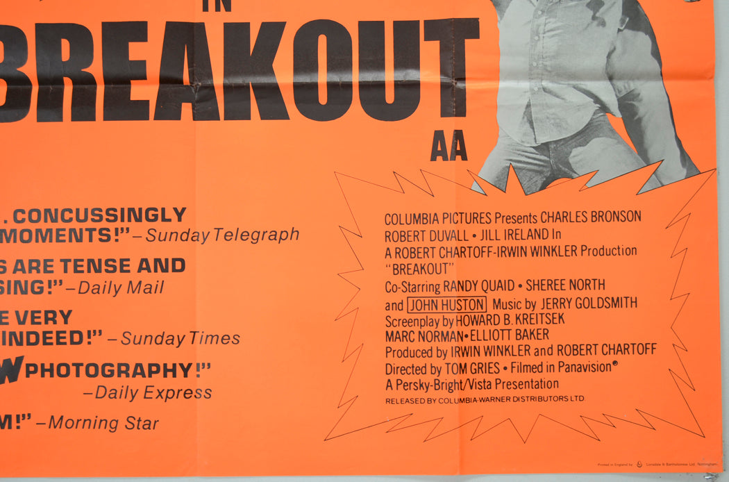 BREAKOUT (Bottom Right) Cinema Quad Movie Poster 