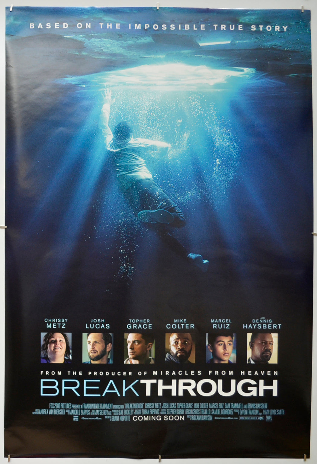 Breakthrough Original One Sheet Poster - Film Poster - Movie Poster  