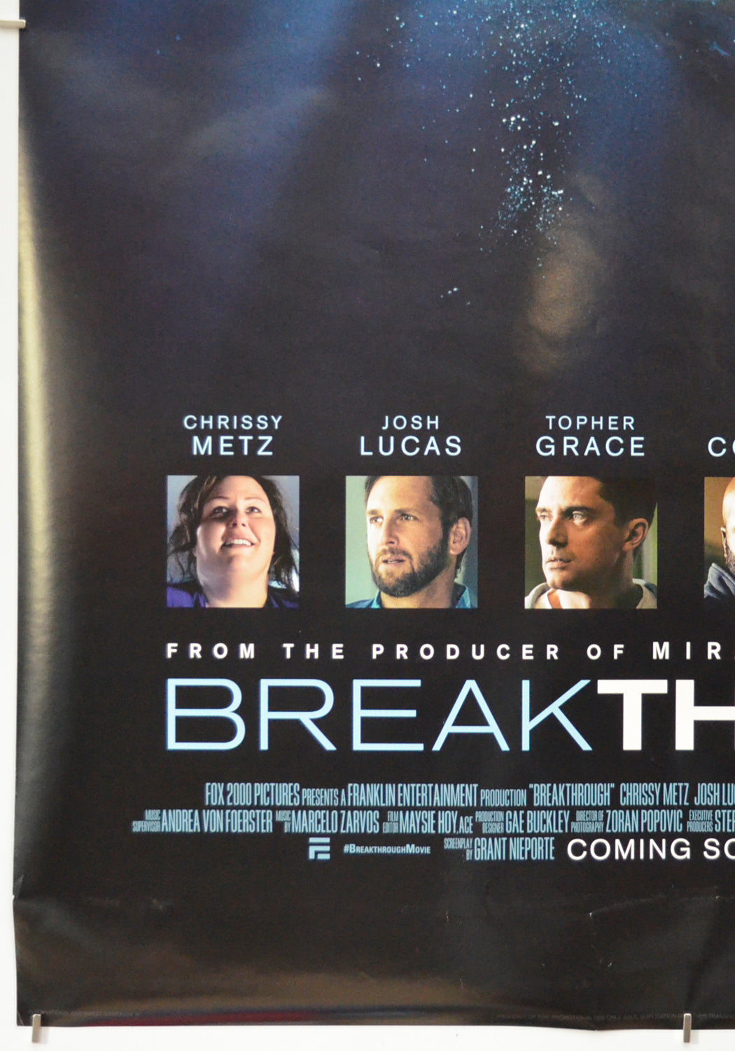 BREAKTHROUGH (Bottom Left) Cinema One Sheet Movie Poster 