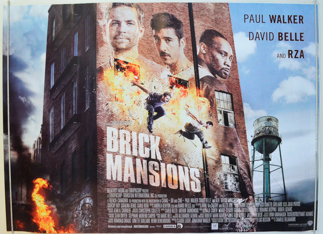 Brick Mansions Original British Quad Poster - Film Poster - Movie Poster 