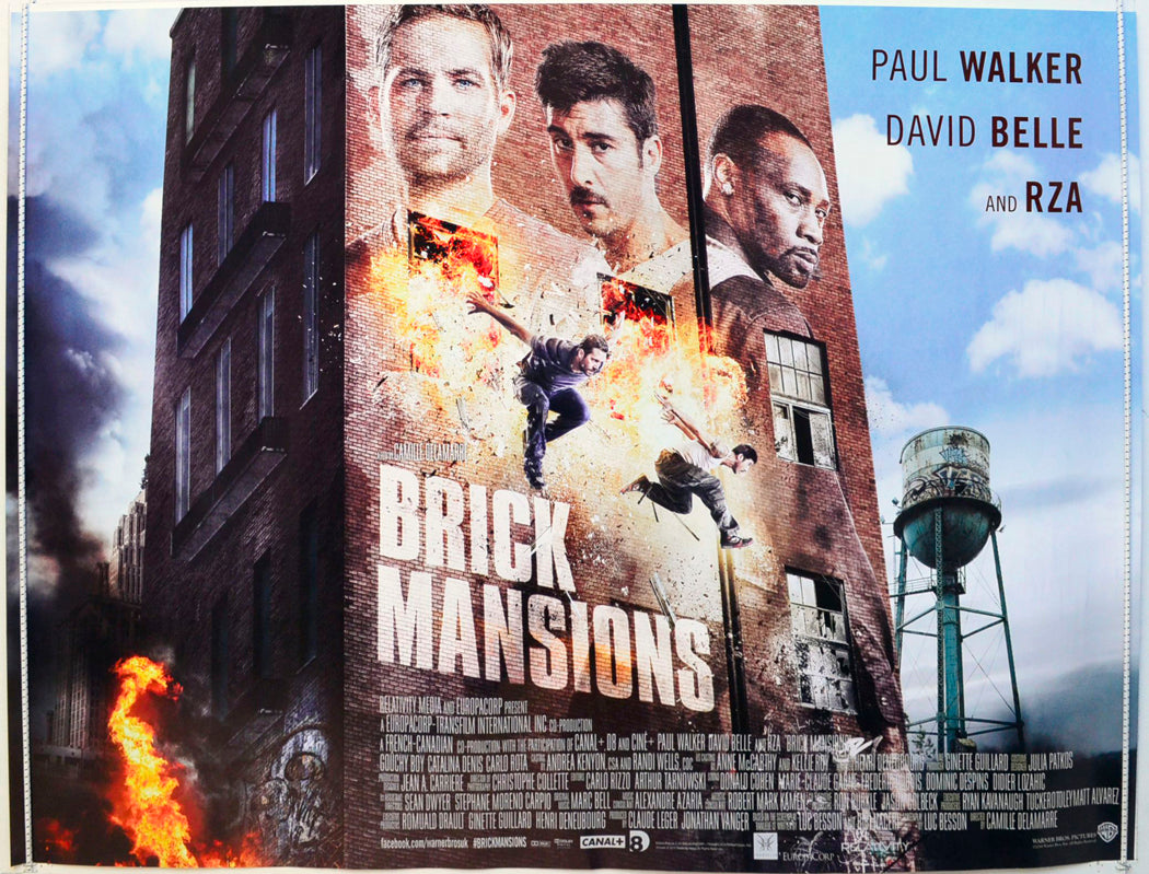 Brick Mansions Original British Quad Poster - Film Poster - Movie Poster 