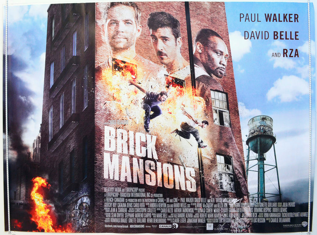 Brick Mansions Original British Quad Poster - Film Poster - Movie Poster 