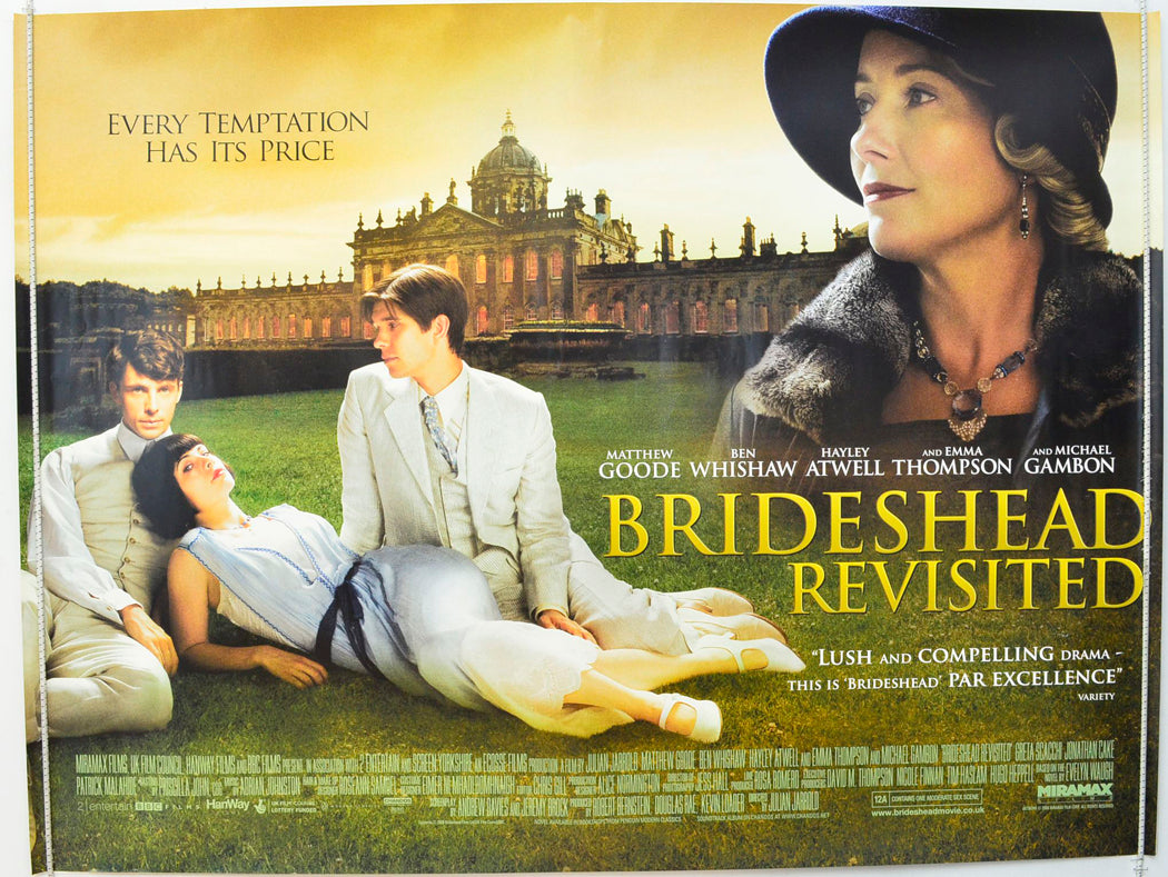 Brideshead Revisited  Original British Quad Poster - Film Poster - Movie Poster