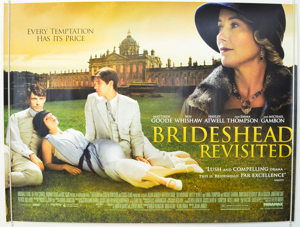 Brideshead Revisited  Original British Quad Poster - Film Poster - Movie Poster