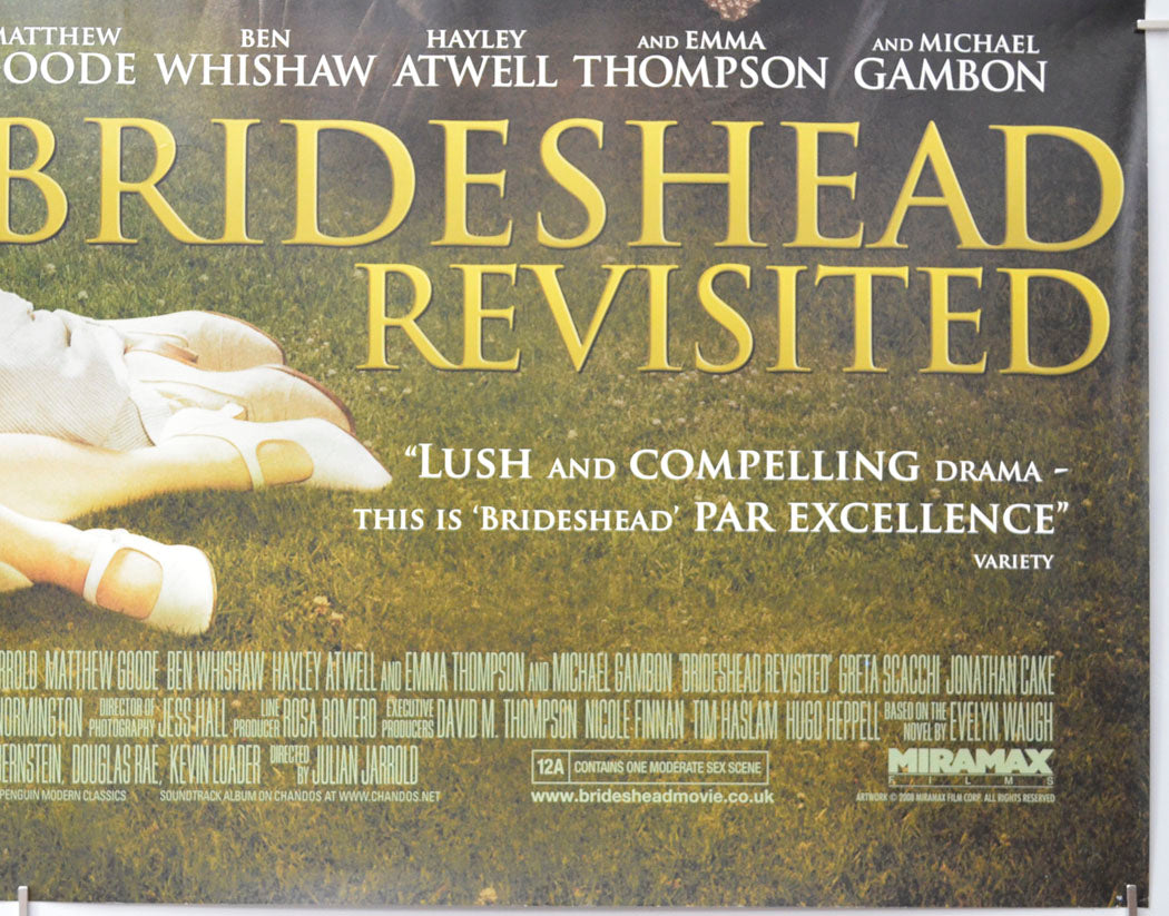 BRIDESHEAD REVISITED (Bottom Right) Cinema Quad Movie Poster 