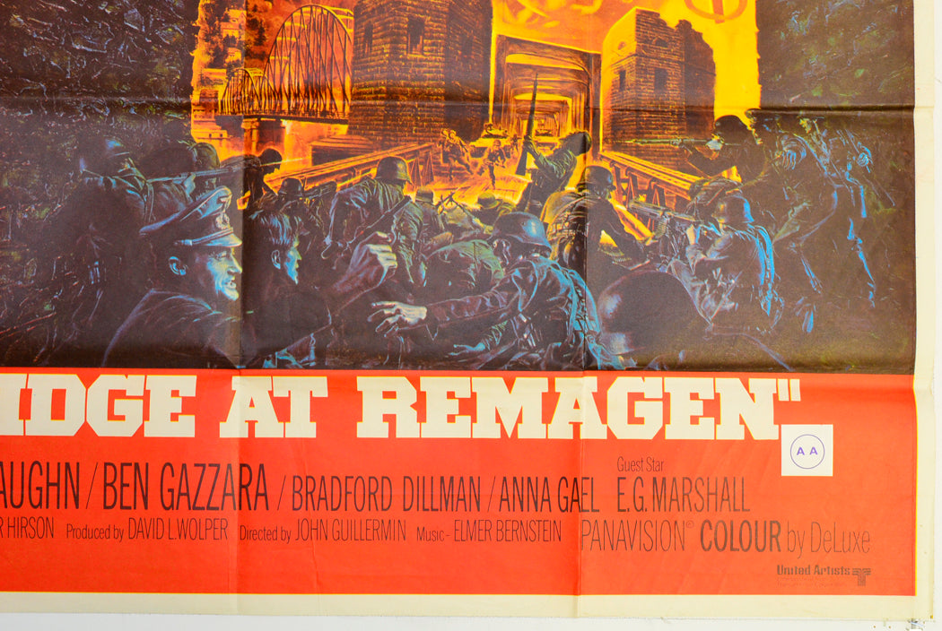 THE BRIDGE AT REMAGEN (Bottom Right) Cinema Quad Movie Poster 