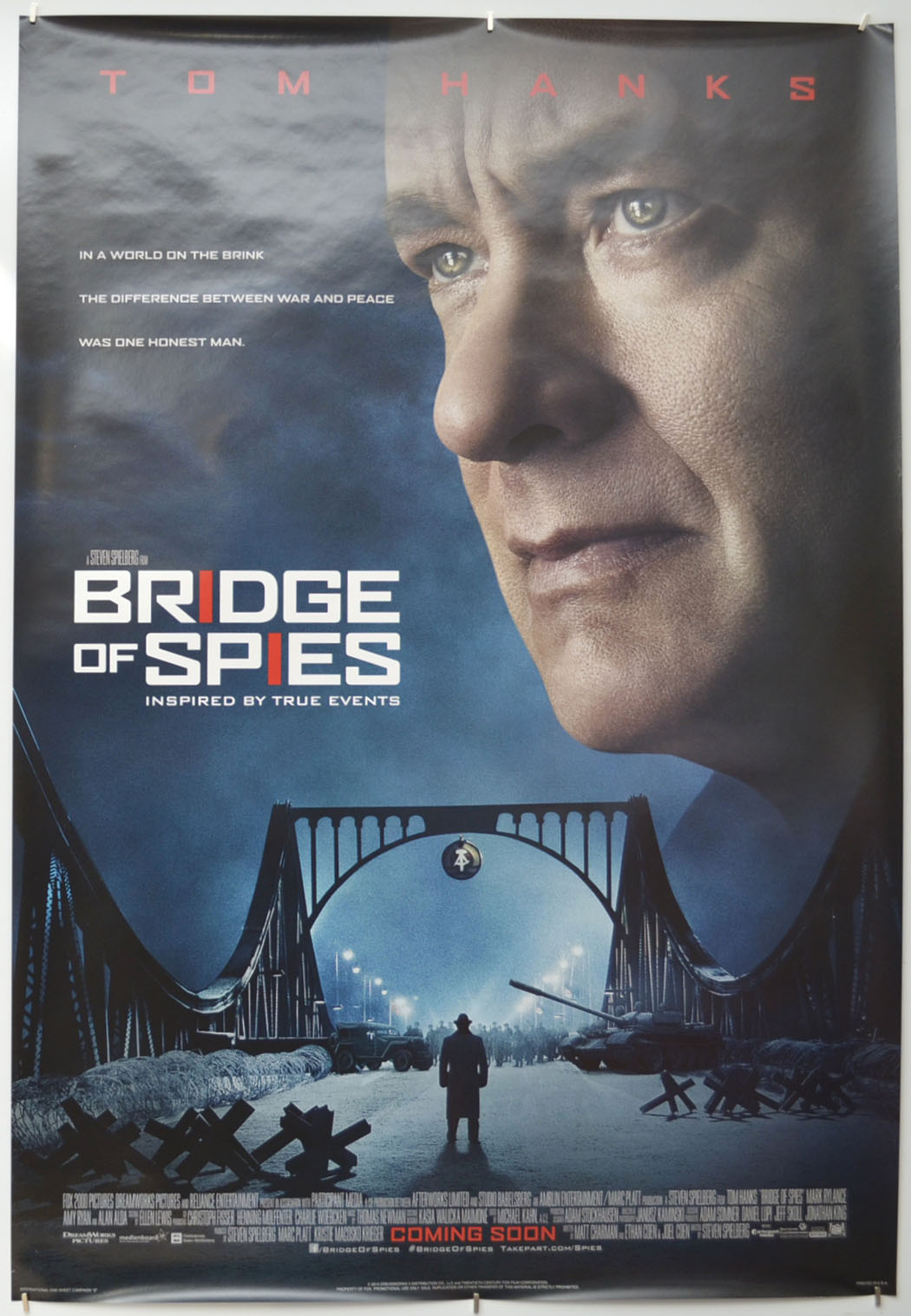 Bridge Of Spies Original One Sheet Poster - Film Poster - Movie Poster