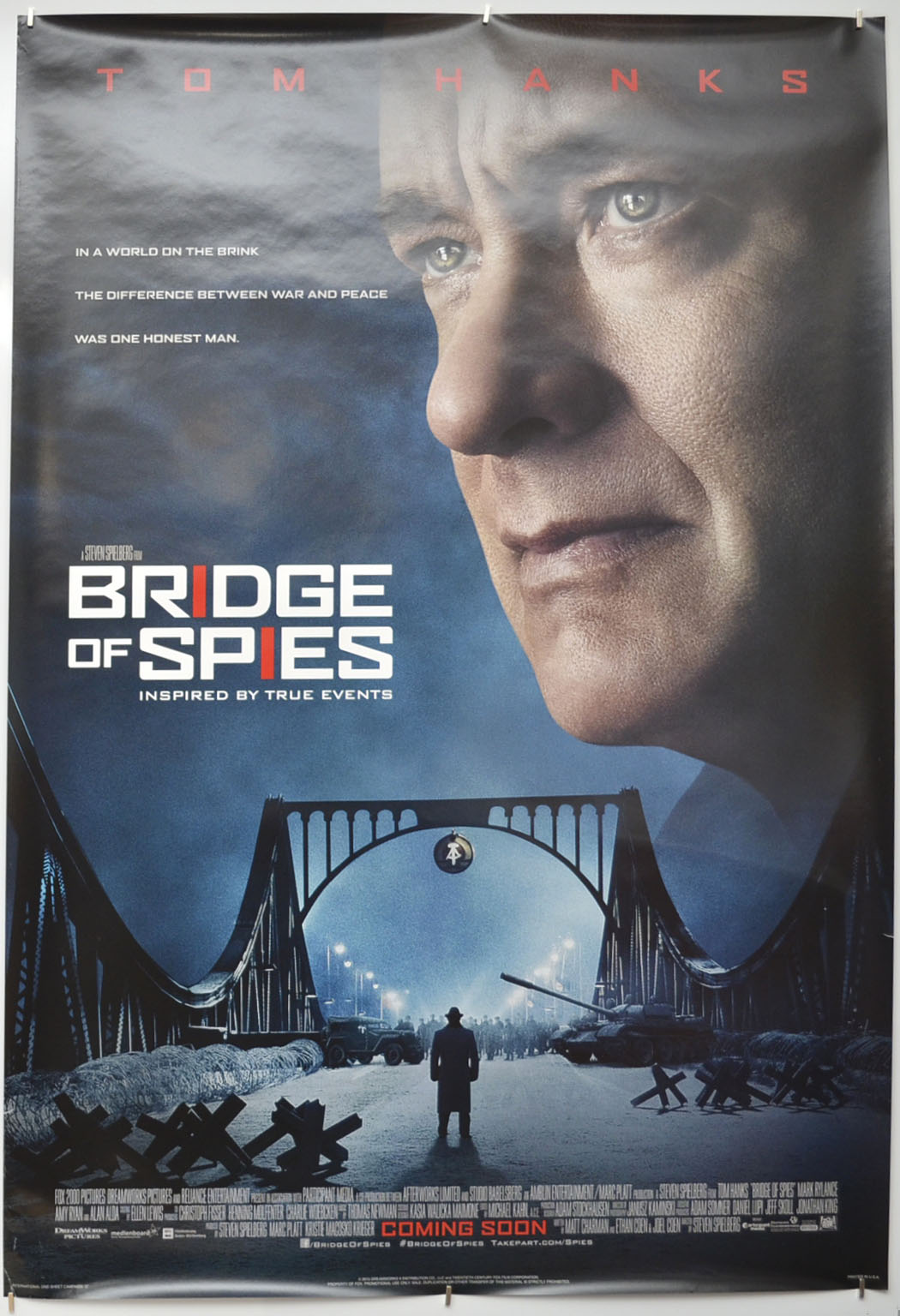 Bridge Of Spies Original One Sheet Poster - Film Poster - Movie Poster