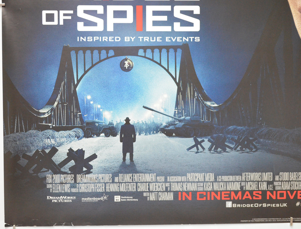 Bridge Of Spies (Bottom Left) Cinema Quad Movie Poster 