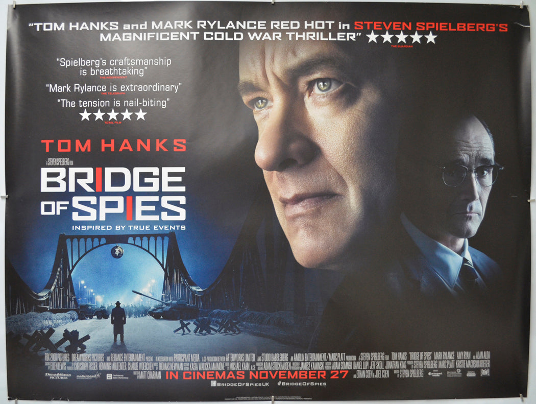 Bridge Of Spies - Original Quad Poster - Film Poster - Movie Poster