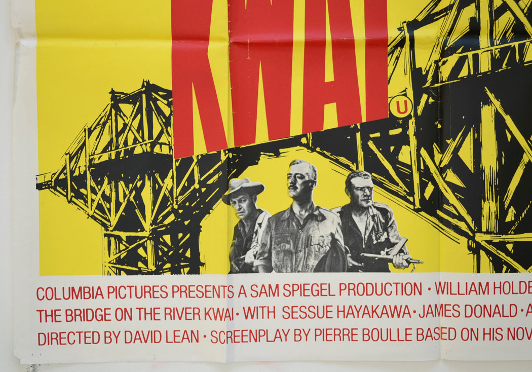 THE BRIDGE ON THE RIVER KWAI (Bottom Left) Cinema Quad Movie Poster 