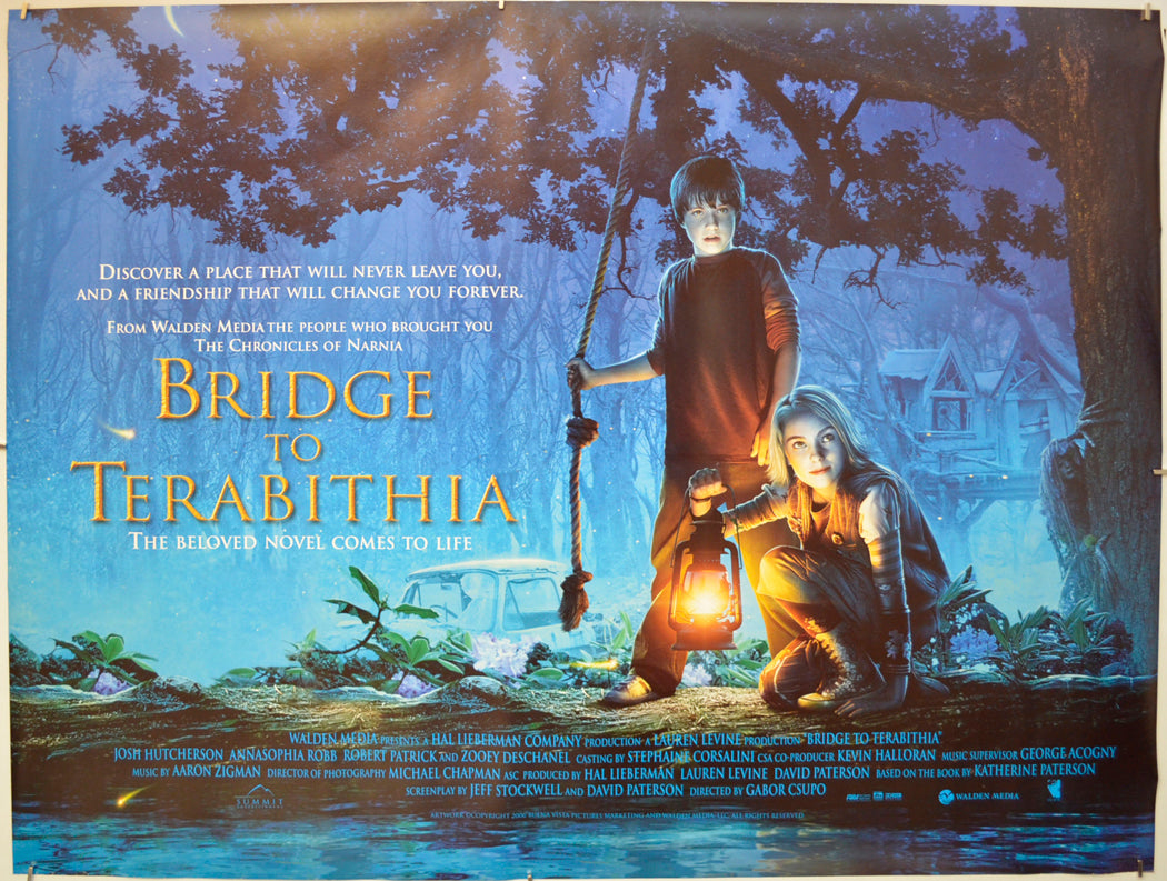 The Bridge To Terabithia  Original Quad Poster - Film Poster - Movie Poster