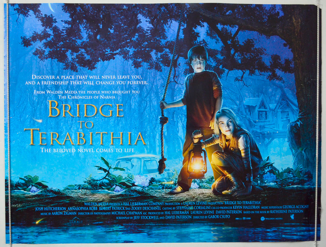 The Bridge To Terabithia Original British Quad Poster - Movie Poster