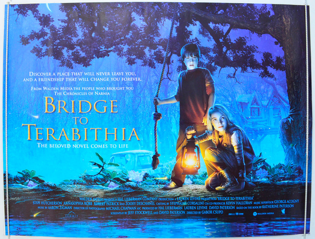 The Bridge To Terabithia Original British Quad Poster - Film Poster - Movie Poster 