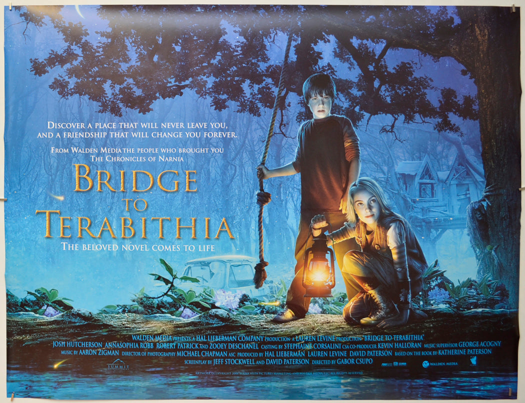 The Bridge To Terabithia  Original Quad Poster - Film Poster - Movie Poster