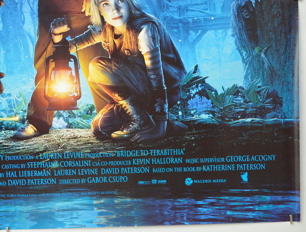 THE BRIDGE TO TERABITHIA (Bottom Right) Cinema Quad Movie Poster 