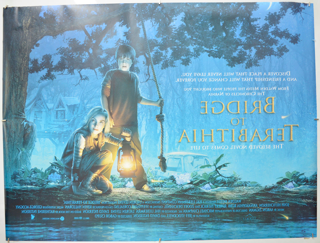 THE BRIDGE TO TERABITHIA (Back) Cinema Quad Movie Poster 