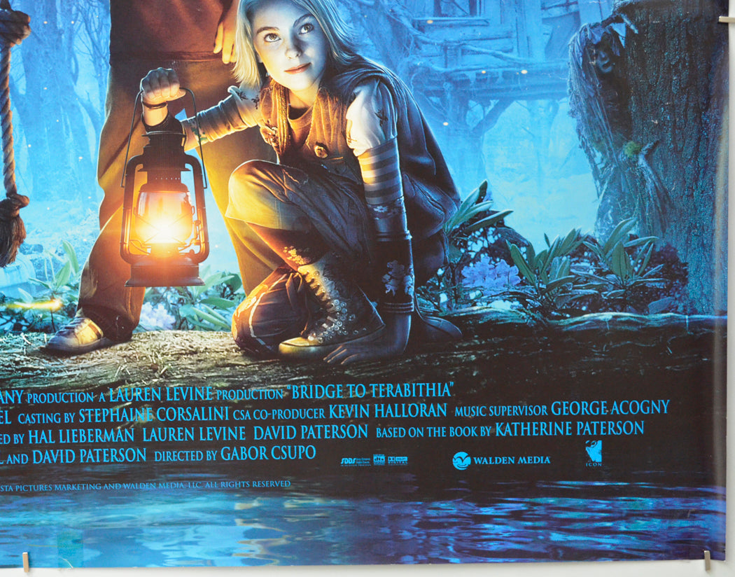 THE BRIDGE TO TERABITHIA (Bottom Right) Cinema Quad Movie Poster 