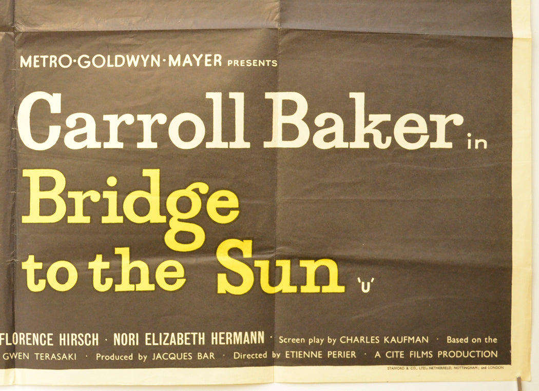 BRIDGE TO THE SUN (Bottom Right) Cinema Quad Movie Poster 