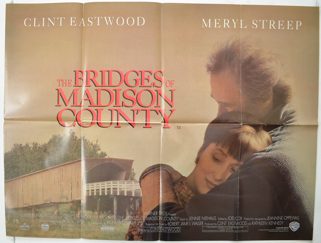 The Bridges Of Madison County   Original Quad Poster - Film Poster - Movie Poster 