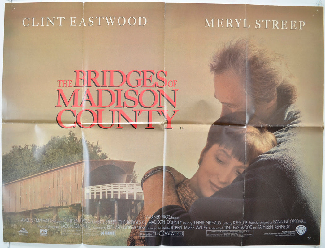 The Bridges Of Madison County   Original Quad Poster - Film Poster - Movie Poster 