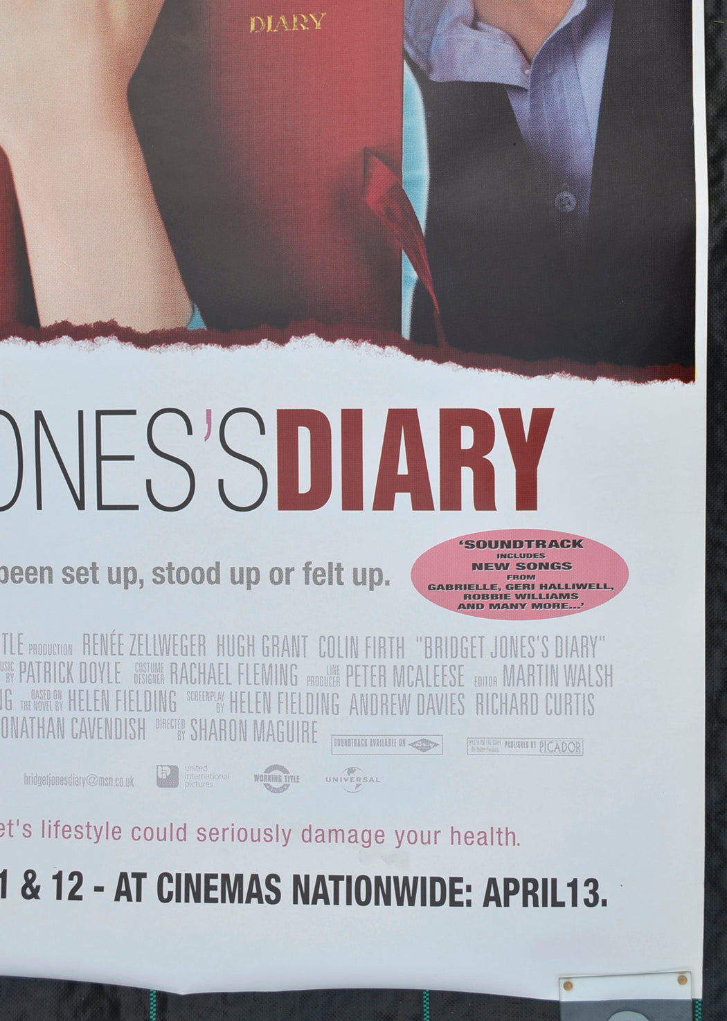 BRIDGET JONES’S DIARY (Bottom Right) Cinema Bus Stop Movie Poster 