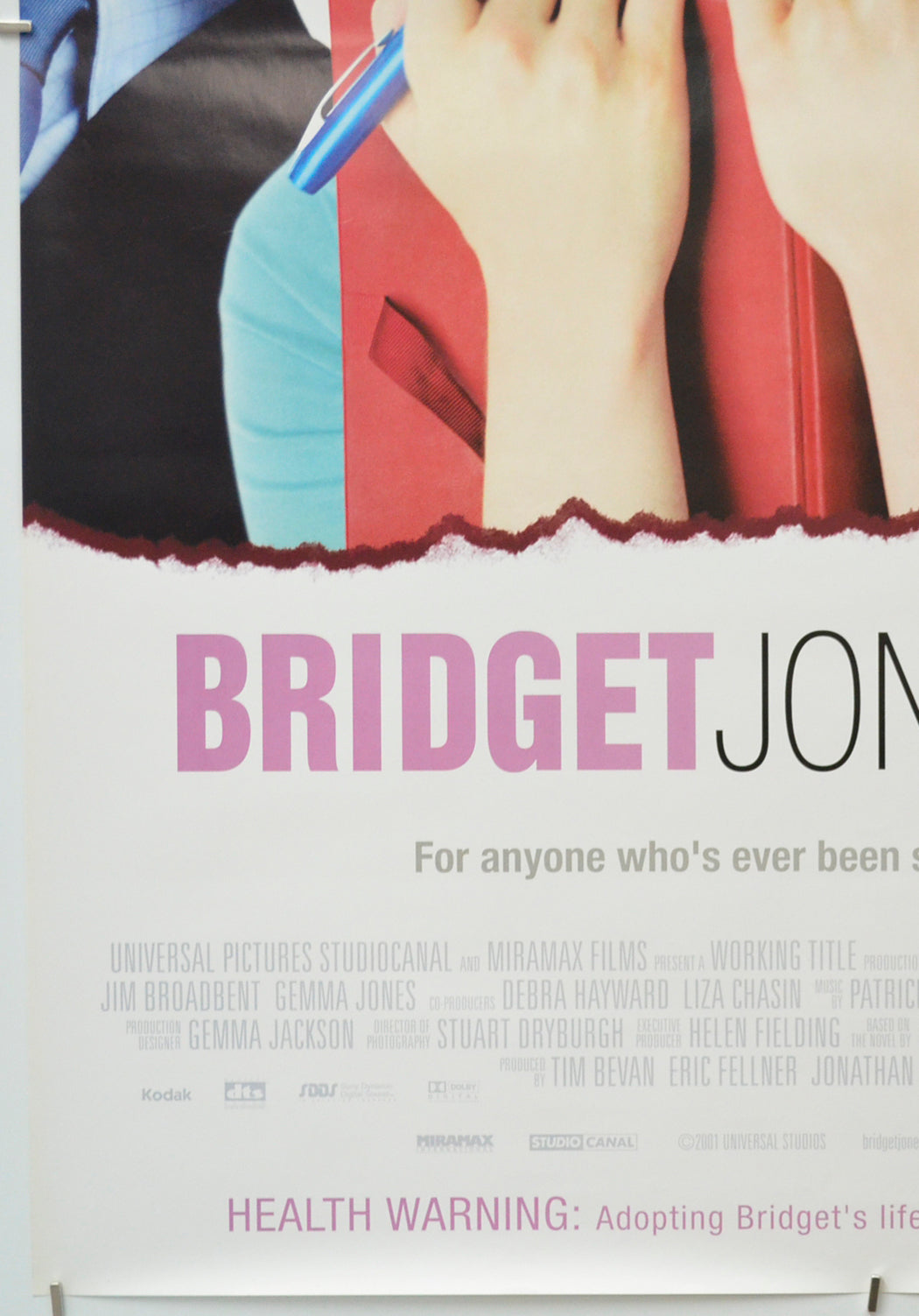 BRIDGET JONES’S DIARY (Bottom Left) Cinema One Sheet Movie Poster 