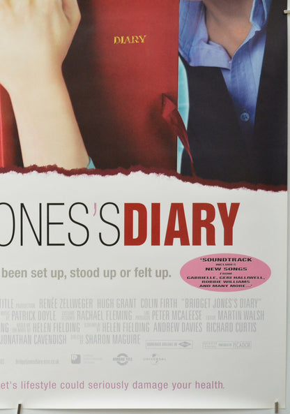 BRIDGET JONES’S DIARY (Bottom Right) Cinema One Sheet Movie Poster 