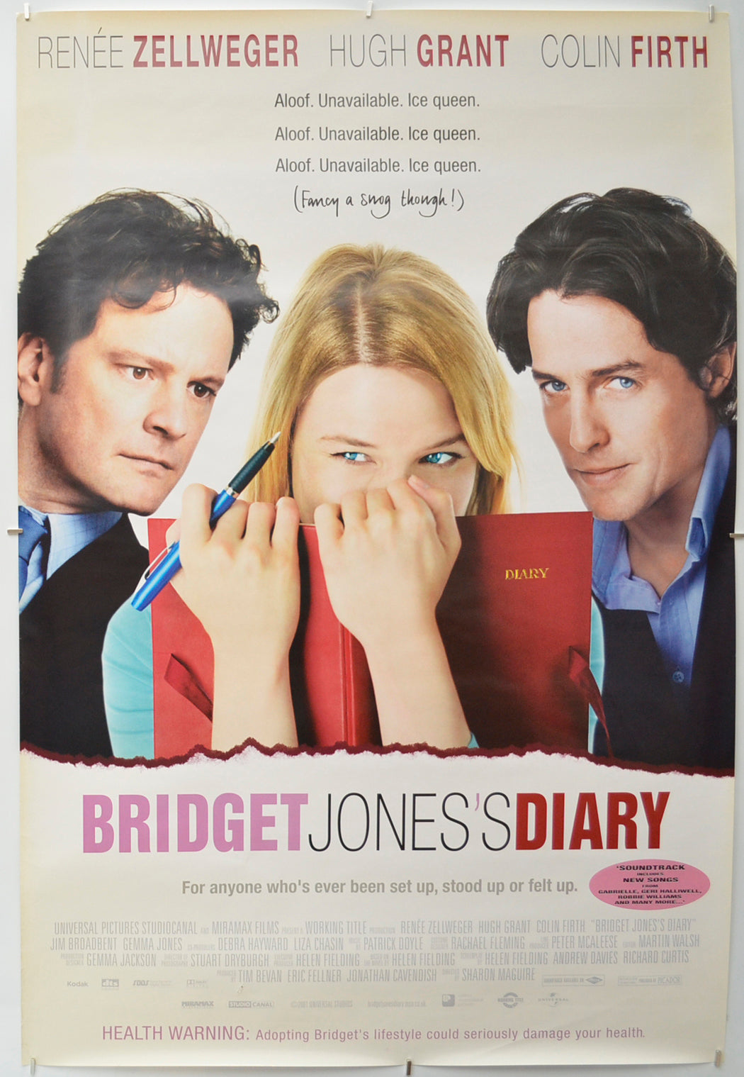 Bridget Jones’s Diary Original One Sheet Poster - Film Poster - Movie Poster