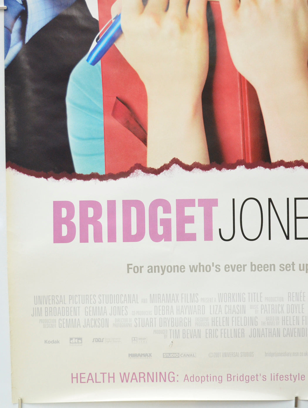 BRIDGET JONES’S DIARY (Bottom Left) Cinema One Sheet Movie Poster 