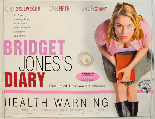 Bridget Jones's Diary  (Teaser / Advance Version)   Original Quad Poster - Film Poster - Movie Poster  