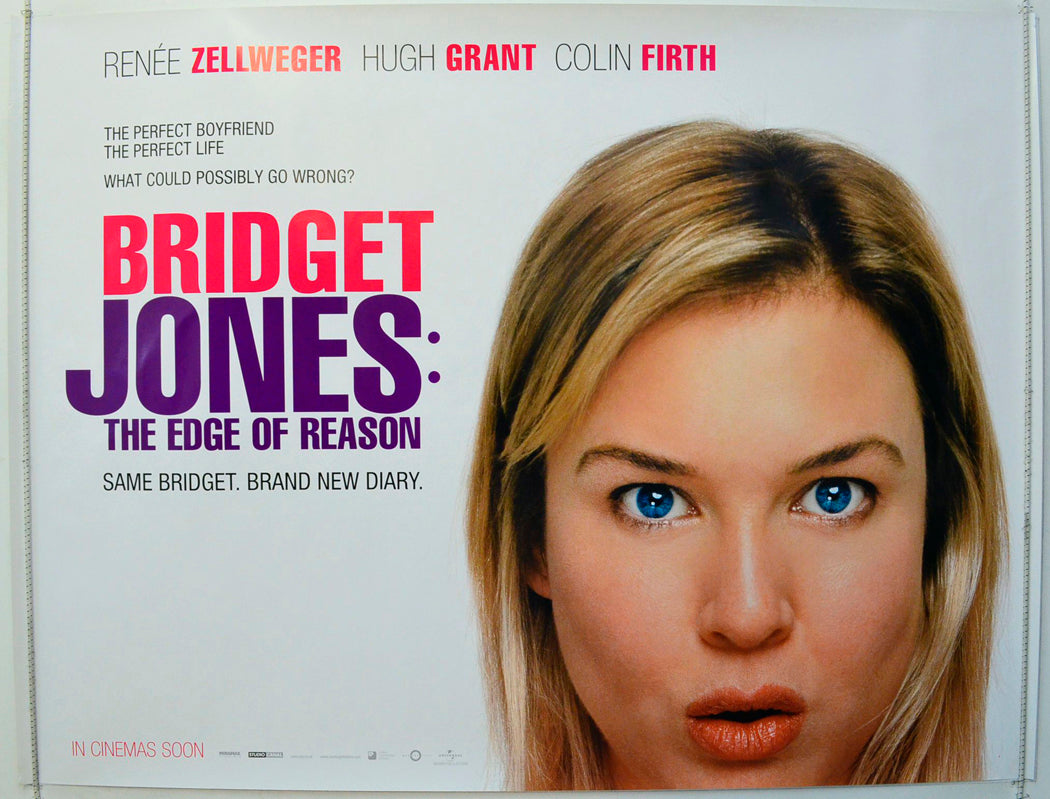 Bridget Jones : The Edge Of Reason  (Teaser / Advance Version)   Original British Quad Poster - Film Poster - Movie Poster 